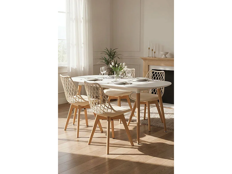 Packs Sillas Comedor - Pack 4 Sillas Mima - Beige