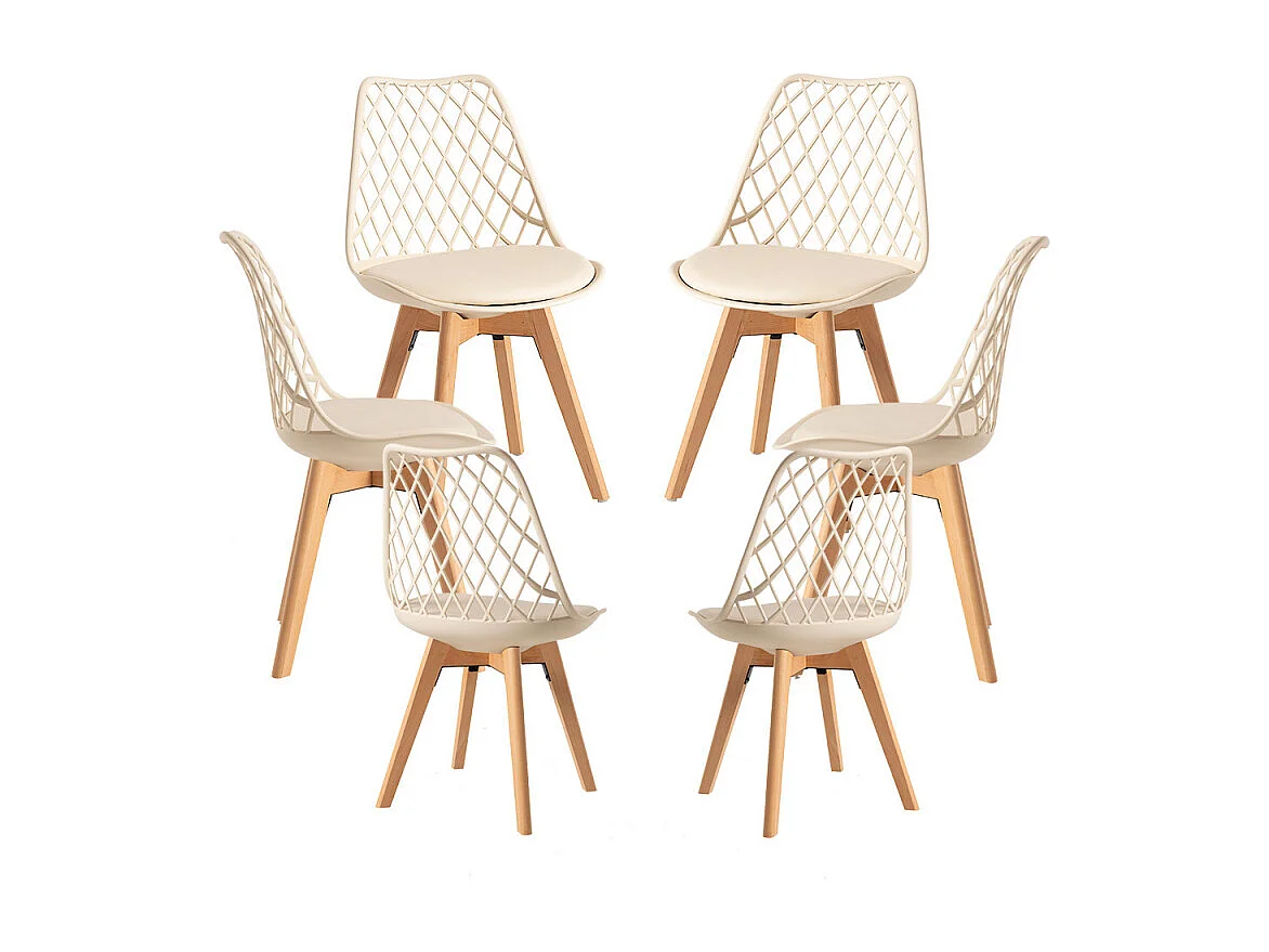 Packs Sillas Comedor - Pack 6 Sillas Mima - Beige