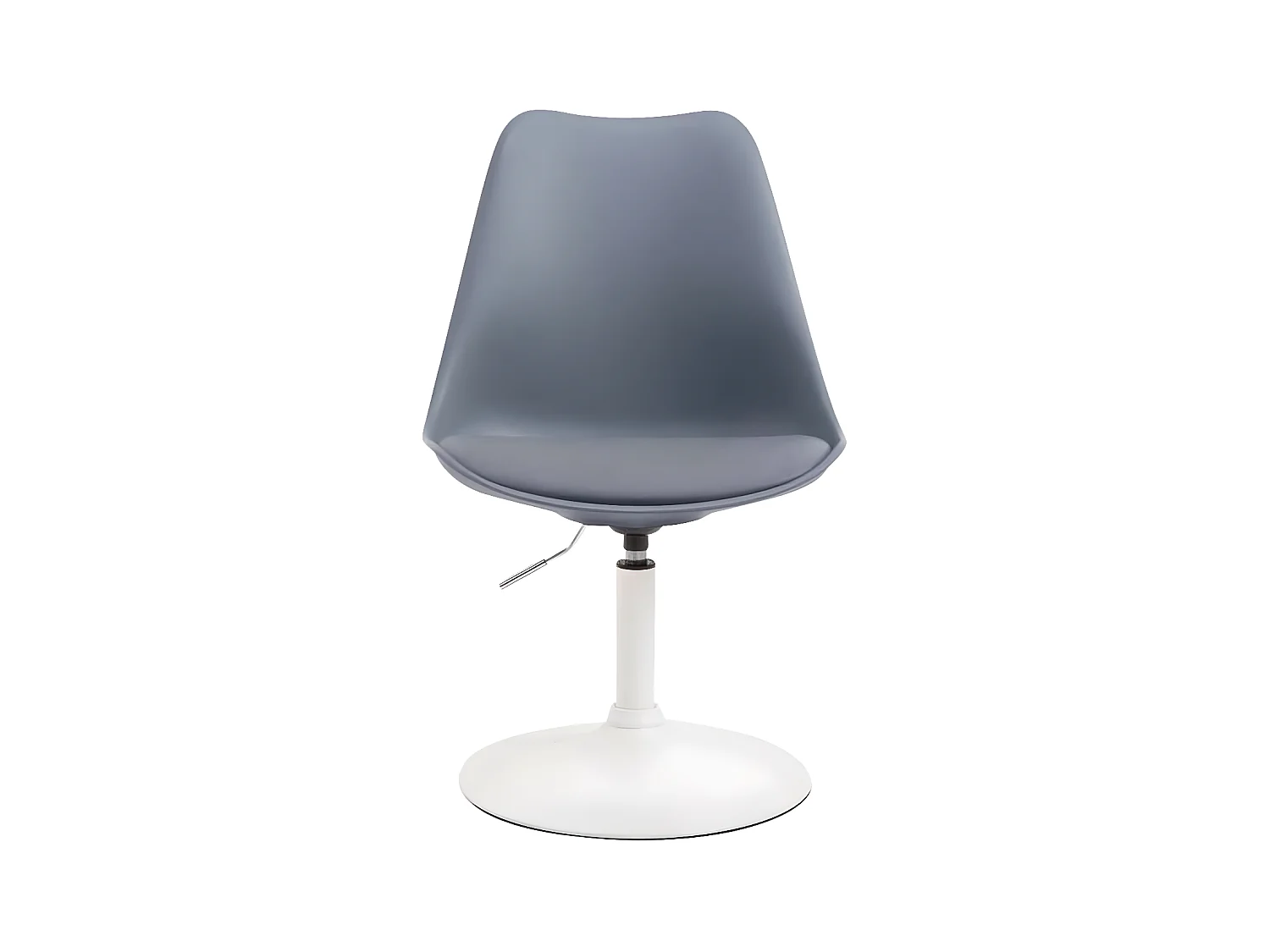 4er Set Esszimmerstuhl - Kunststoff & weiß - grau - Maverick