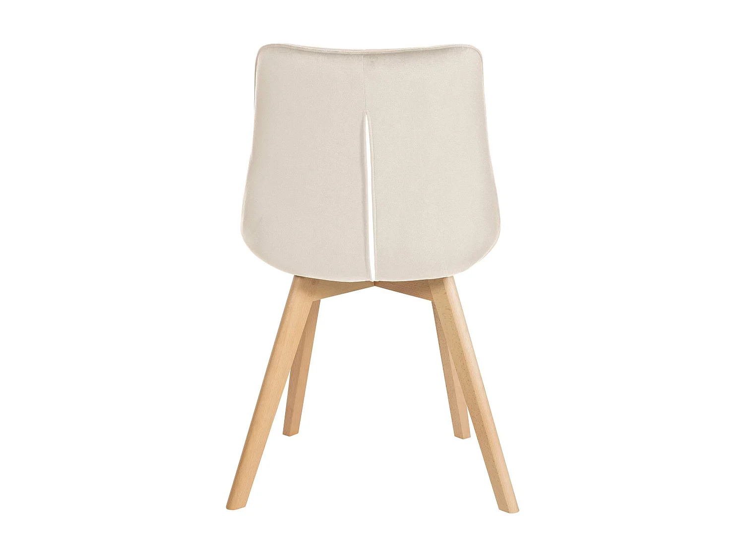 chaise salle à manger - Velours - Crème - Brook