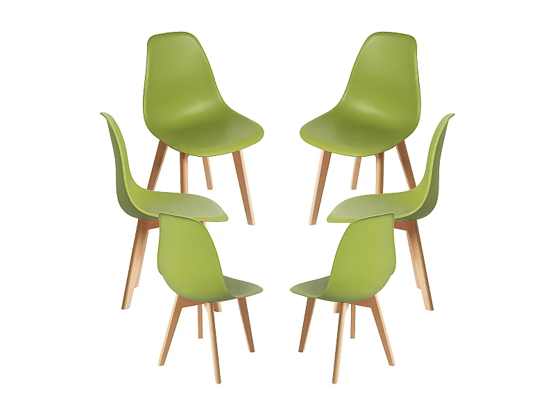 Packs Sillas Comedor - Pack 6 Sillas Kelen - Verde