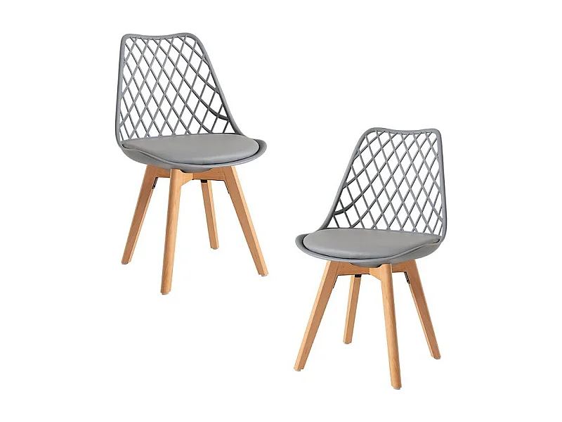 Packs Sillas Comedor - Pack 2 Sillas Mima - Gris claro