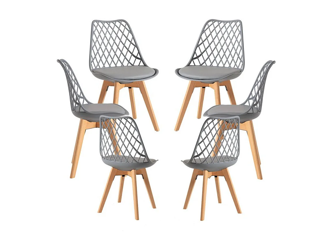 Packs Sillas Comedor - Pack 6 Sillas Mima - Gris claro