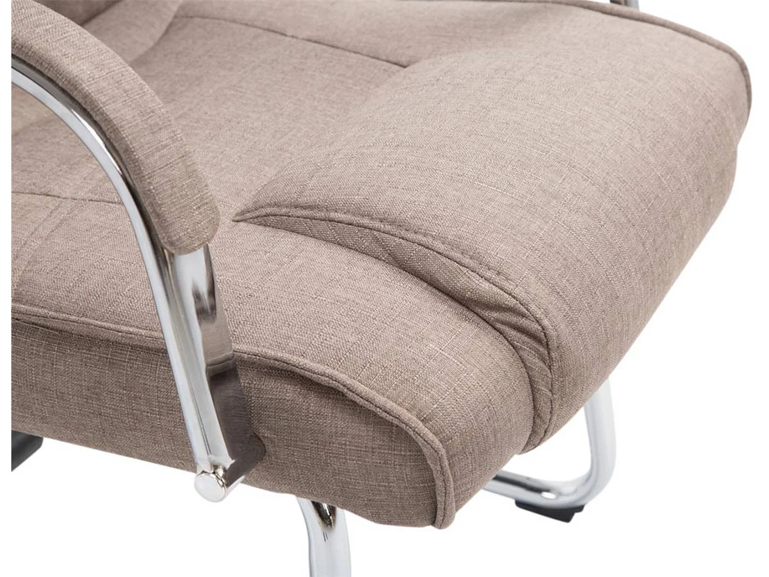 Lot de 2  chaises oscillantes - Tissu & Nature - Taupe - Attila