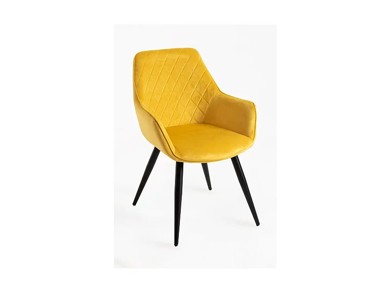 Packs Sillas Comedor - Pack 6 Sillas Kres Terciopelo - Amarillo