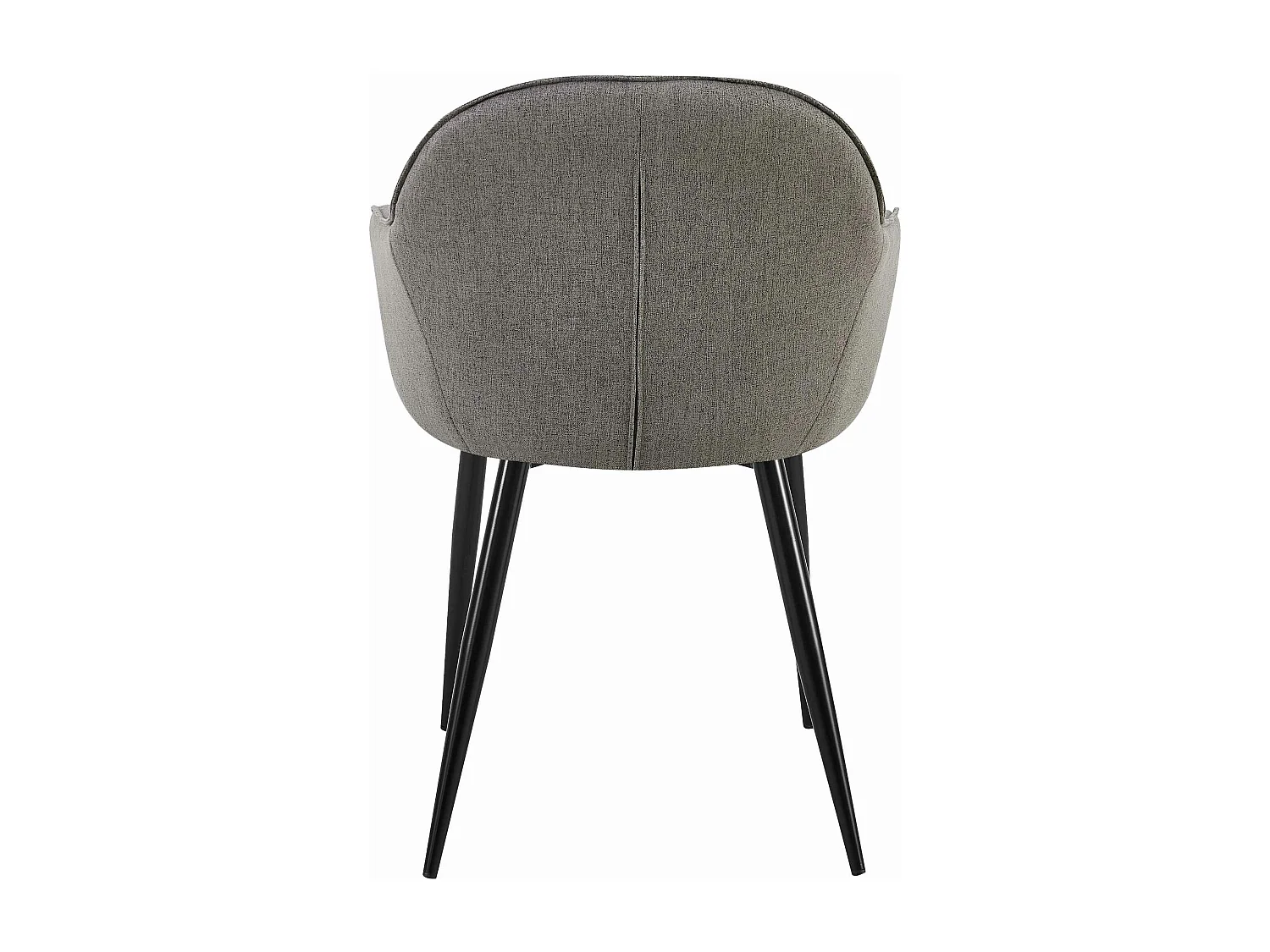 Lot de 2  chaise salle à manger - Tissu - Gris foncé - Boise