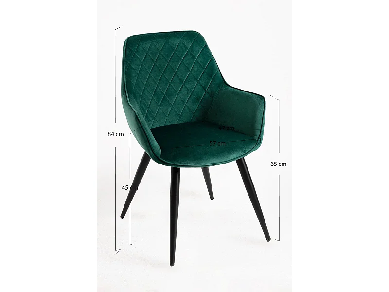 Packs Sillas Comedor - Pack 6 Sillas Kres Terciopelo - Verde