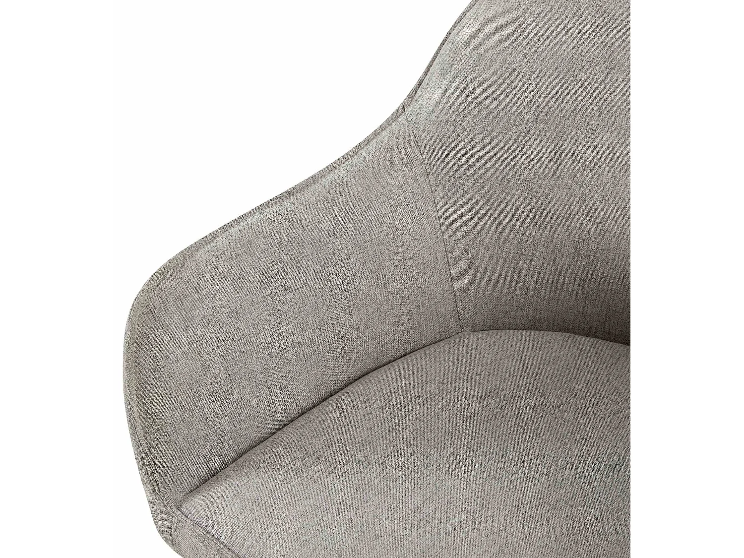 Lot de 2  chaise salle à manger - Tissu - Gris - Boise