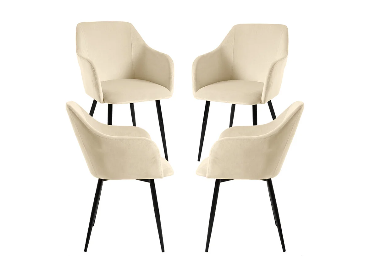 Packs Sillas Comedor - Pack 4 Sillas Puan Terciopelo - Beige