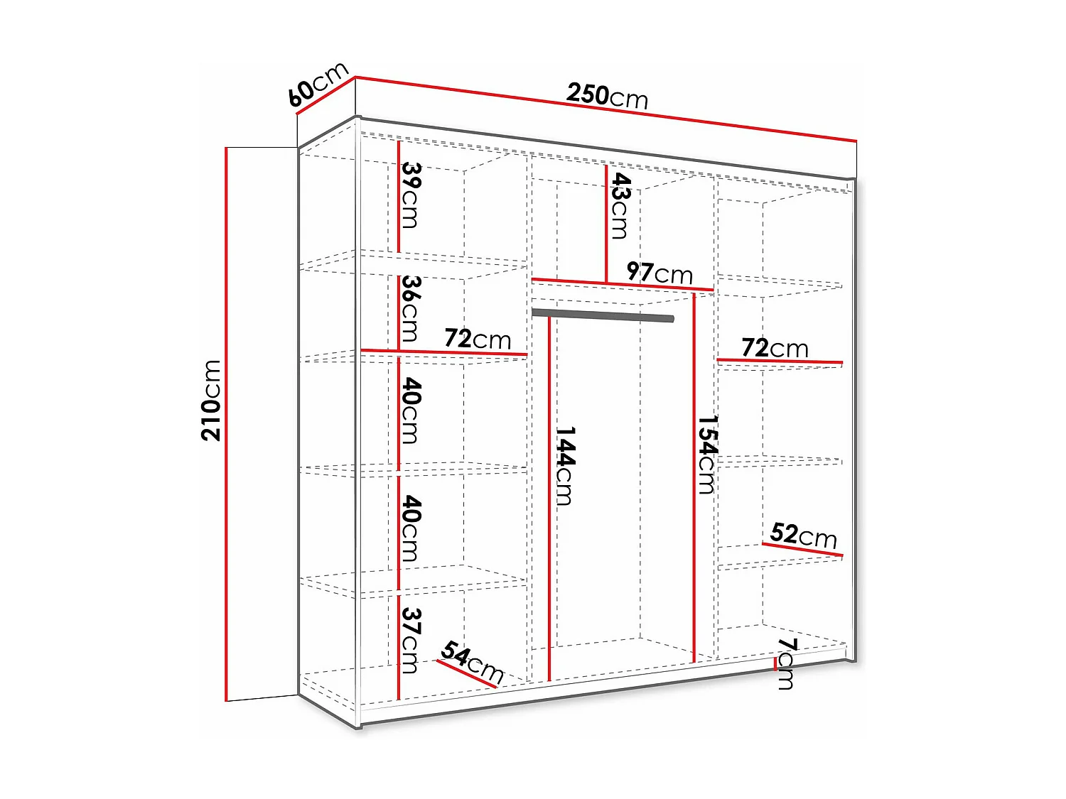 Roupeiro Comfivo 364, 21x25x6cm