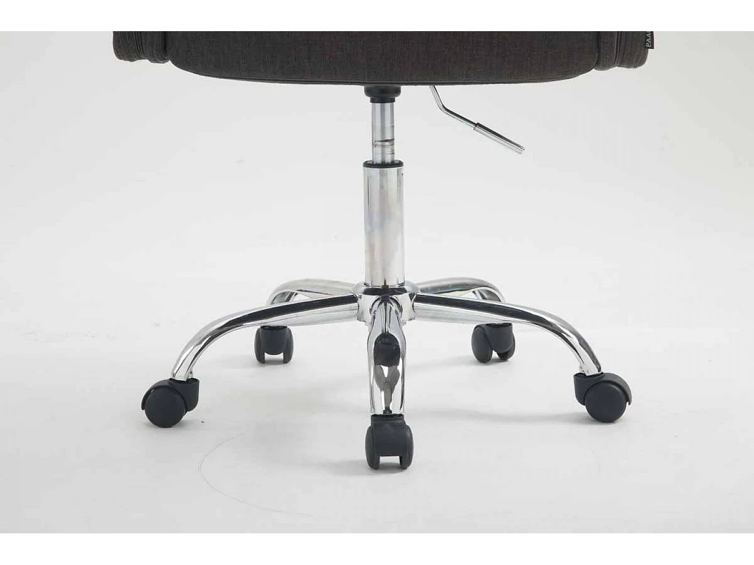 Tabouret de bureau - Tissu & Métal chromé - Gris foncé - Los Angeles