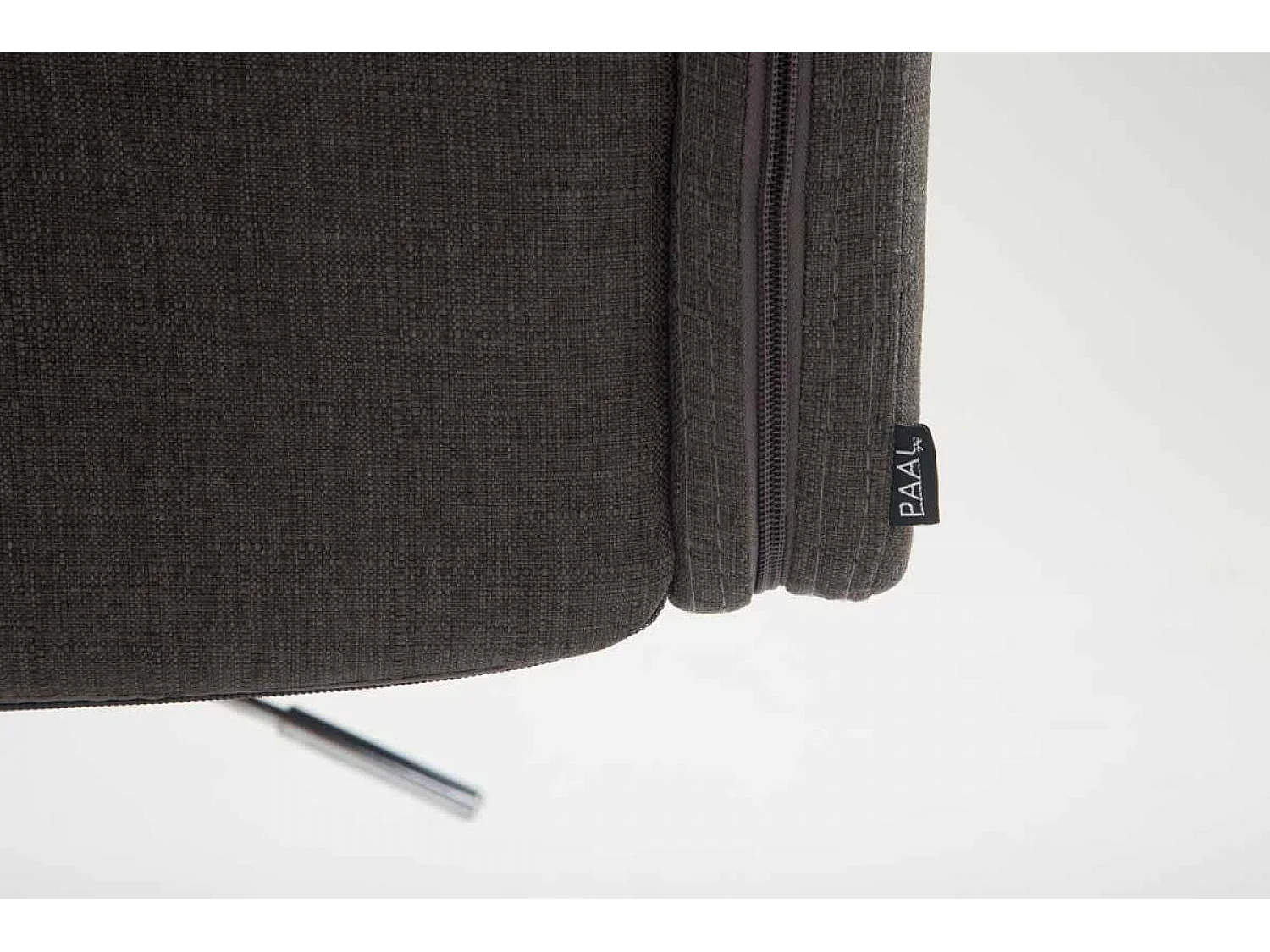 Tabouret de bureau - Tissu & Métal chromé - Gris foncé - Los Angeles