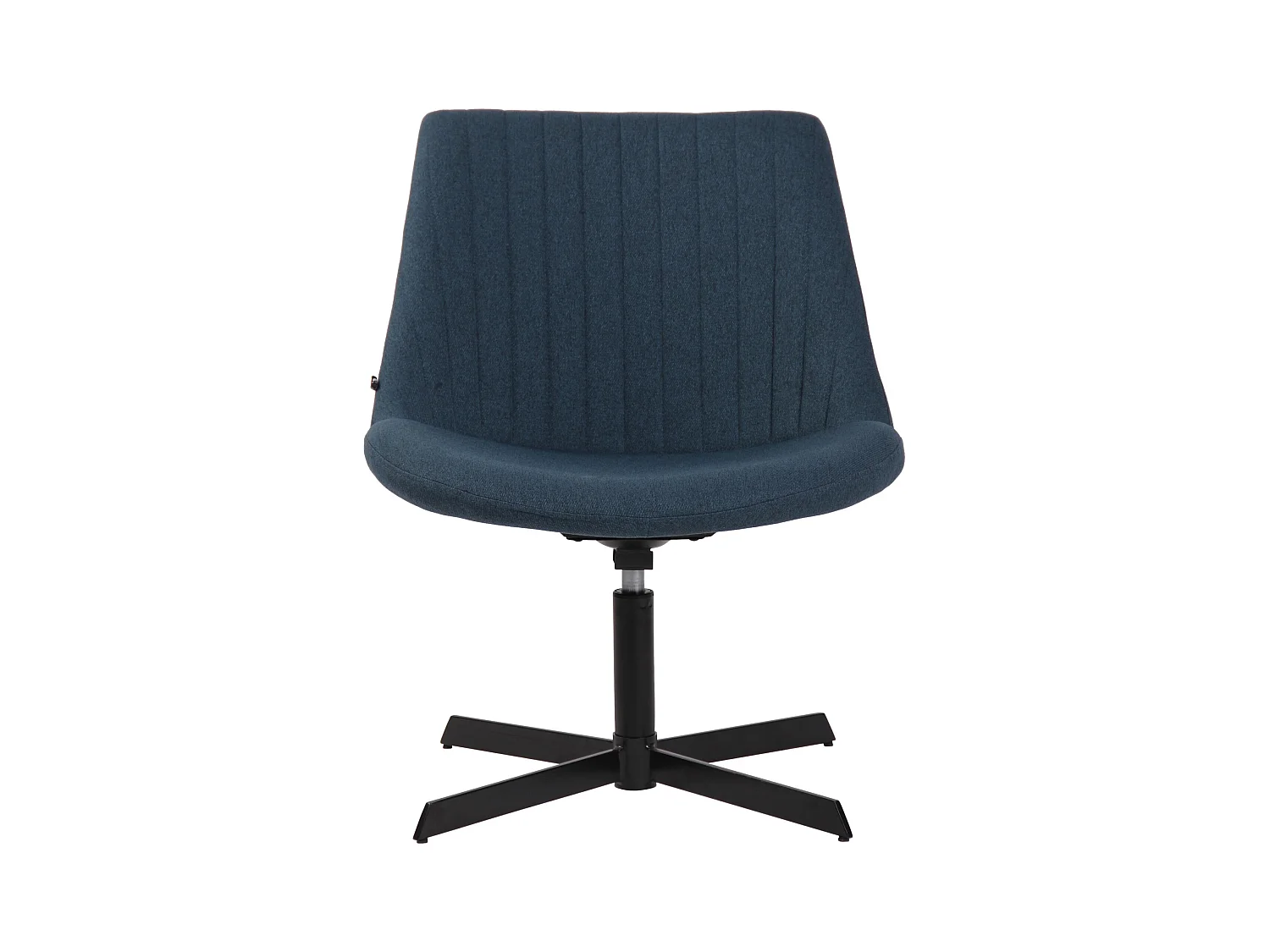 Chaise gondole - Tissu & Métal noir mat - Bleu - Granby