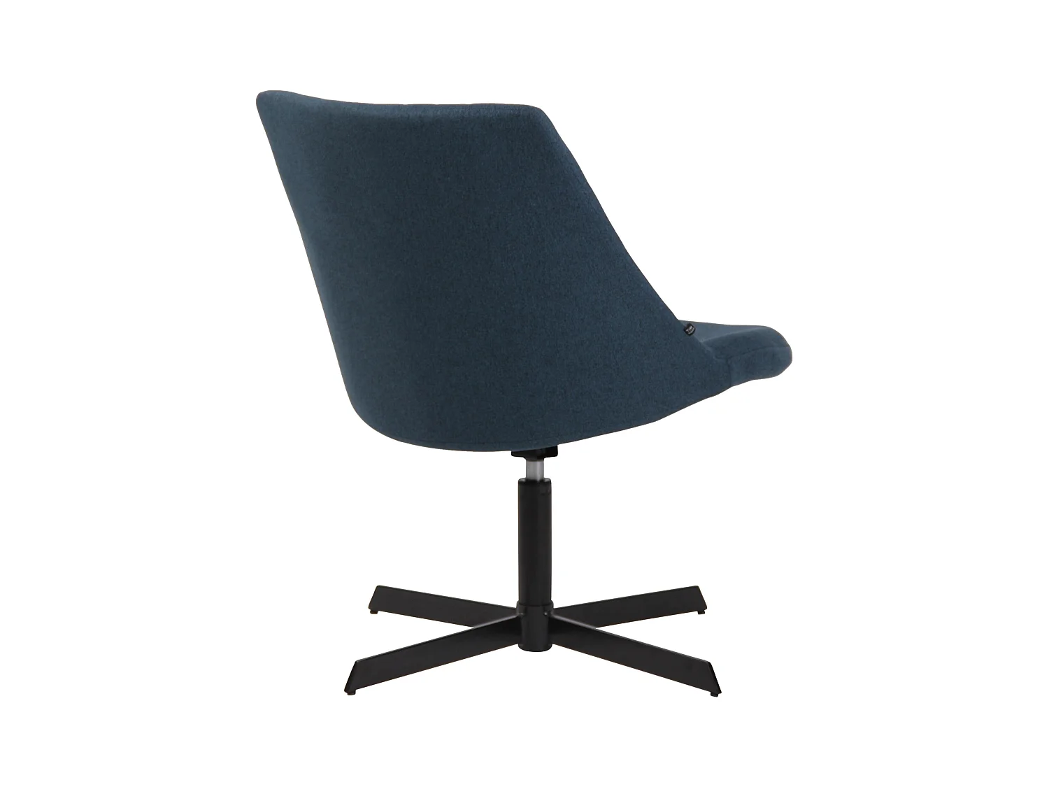 Chaise gondole - Tissu & Métal noir mat - Bleu - Granby