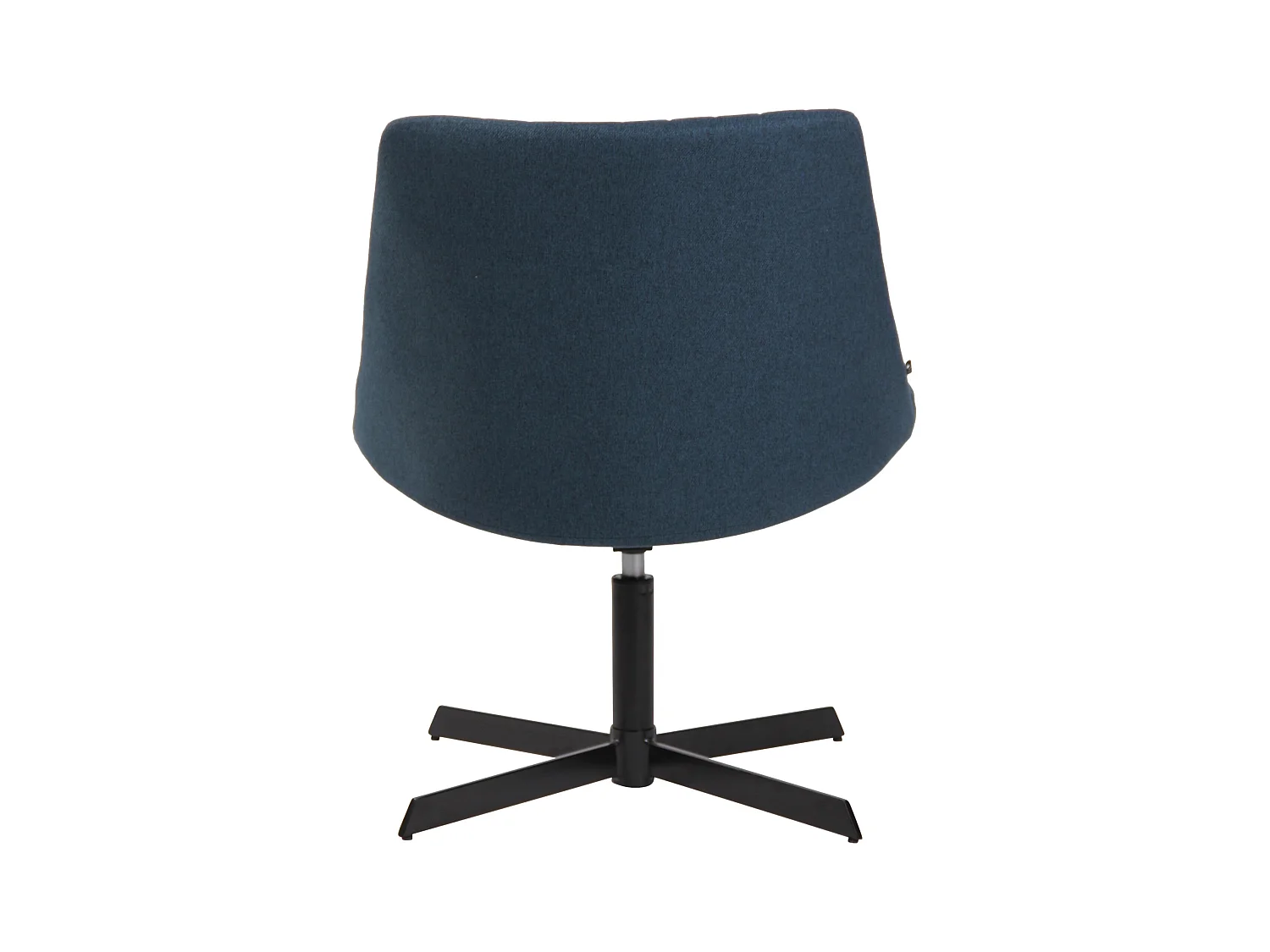 Chaise gondole - Tissu & Métal noir mat - Bleu - Granby