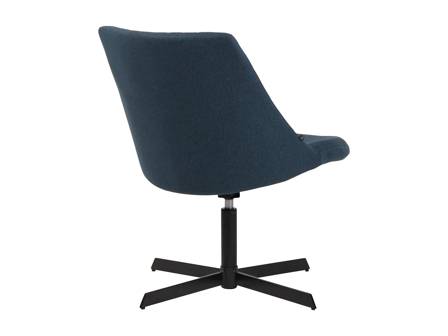 Chaise gondole - Tissu & Métal noir mat - Bleu - Granby