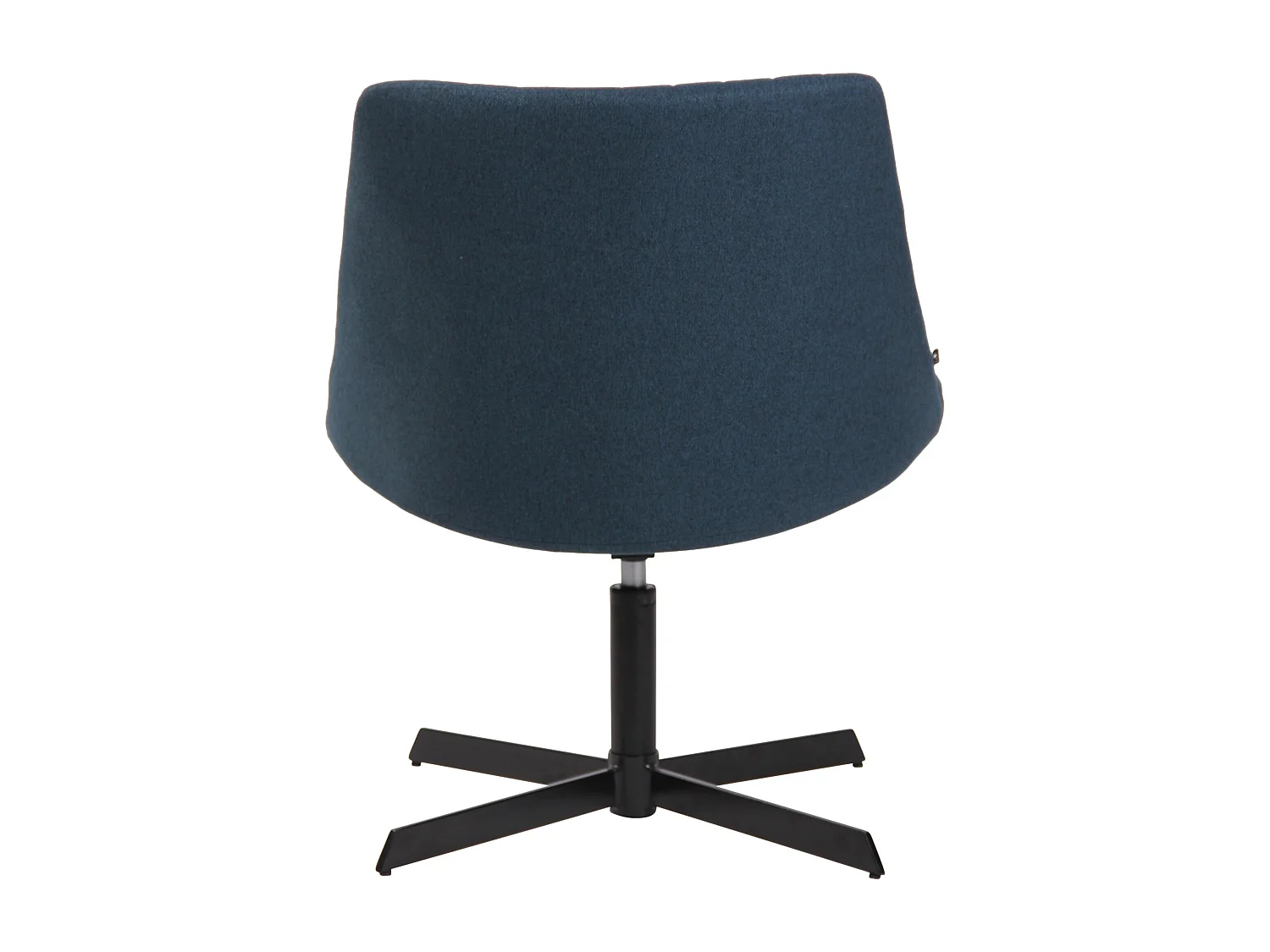 Chaise gondole - Tissu & Métal noir mat - Bleu - Granby