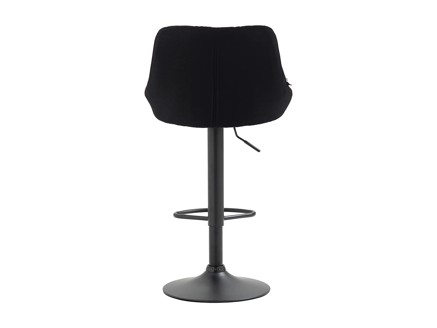 Tabouret de bar - Tissu & Noir - Noir - Lazio