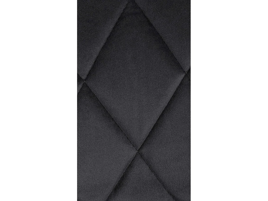 Tabouret de bar - Tissu & Noir - Noir - Lazio