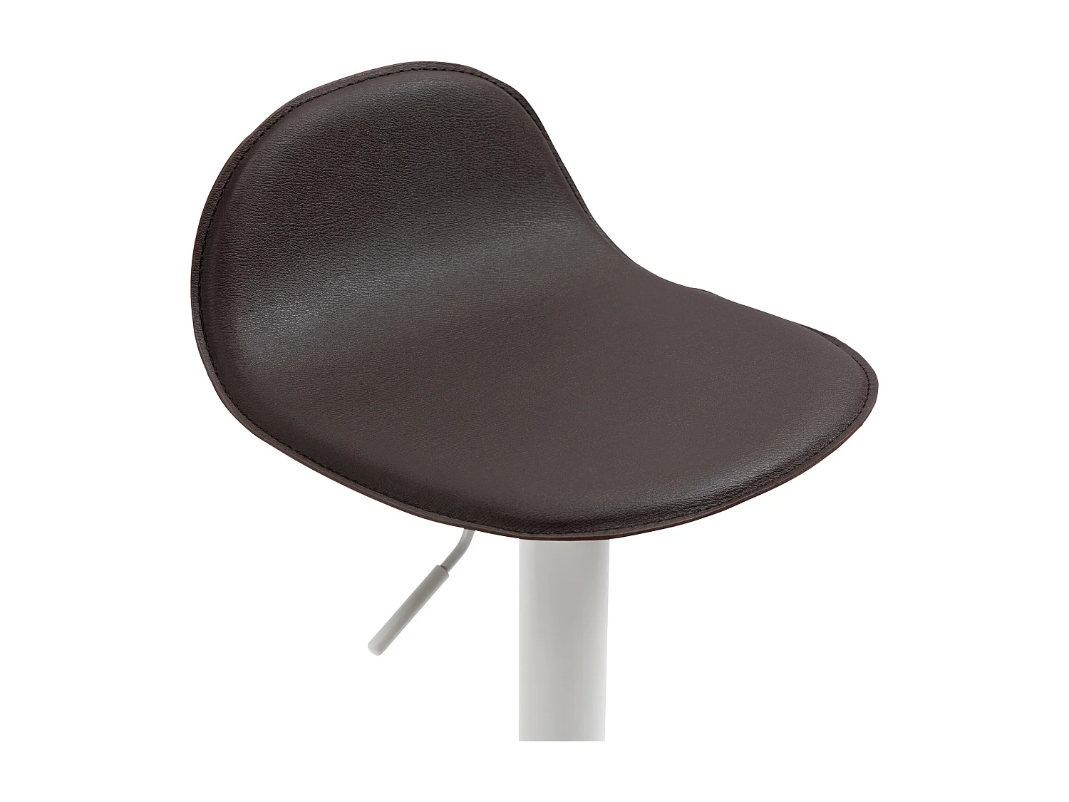 Tabouret de bar - Similicuir & Métal - Marron - Lana V2