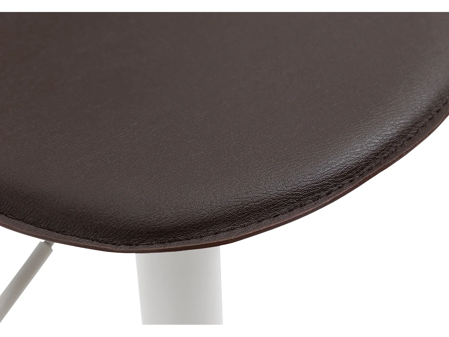 Tabouret de bar - Similicuir & Métal - Marron - Lana V2