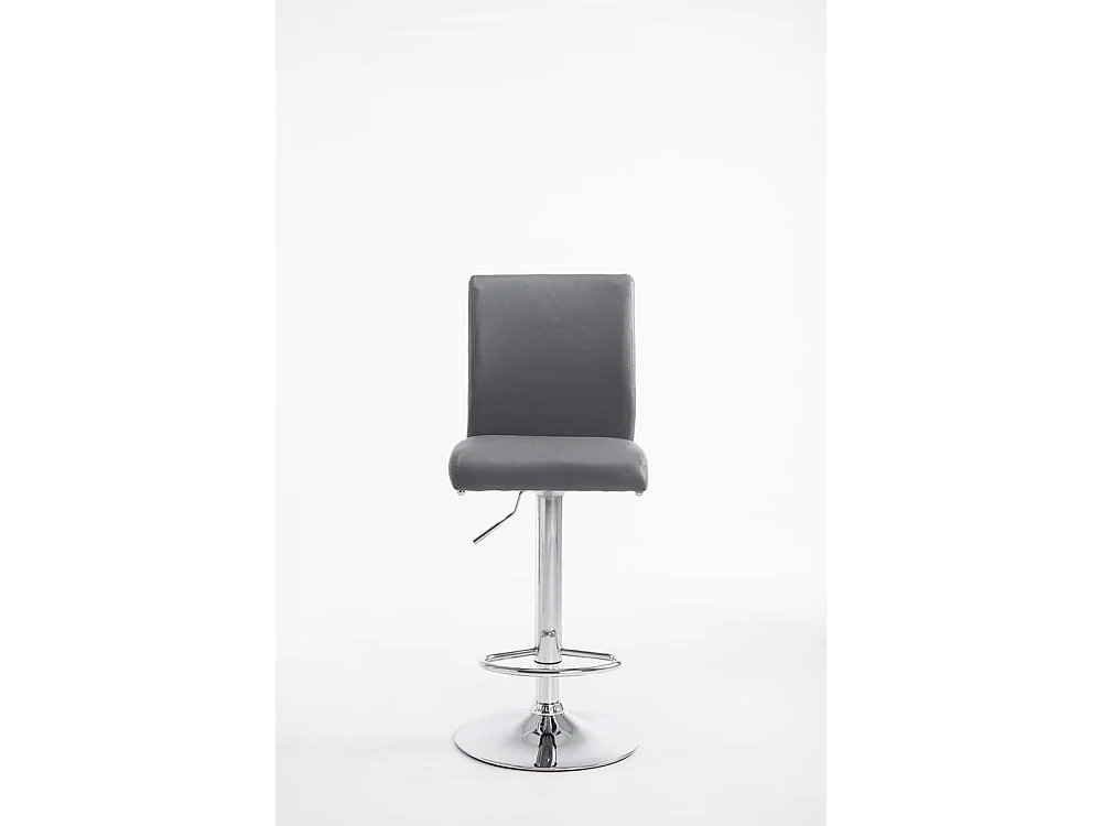 2er Set Barhocker - Kunstleder & schwarz - grau - Köln