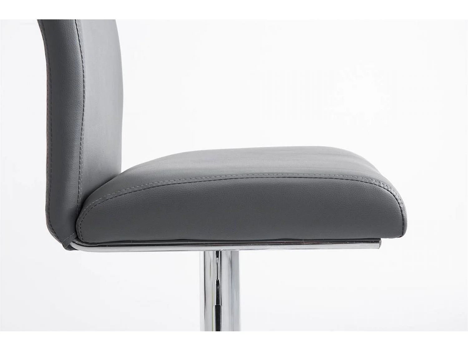 2er Set Barhocker - Kunstleder & schwarz - grau - Köln