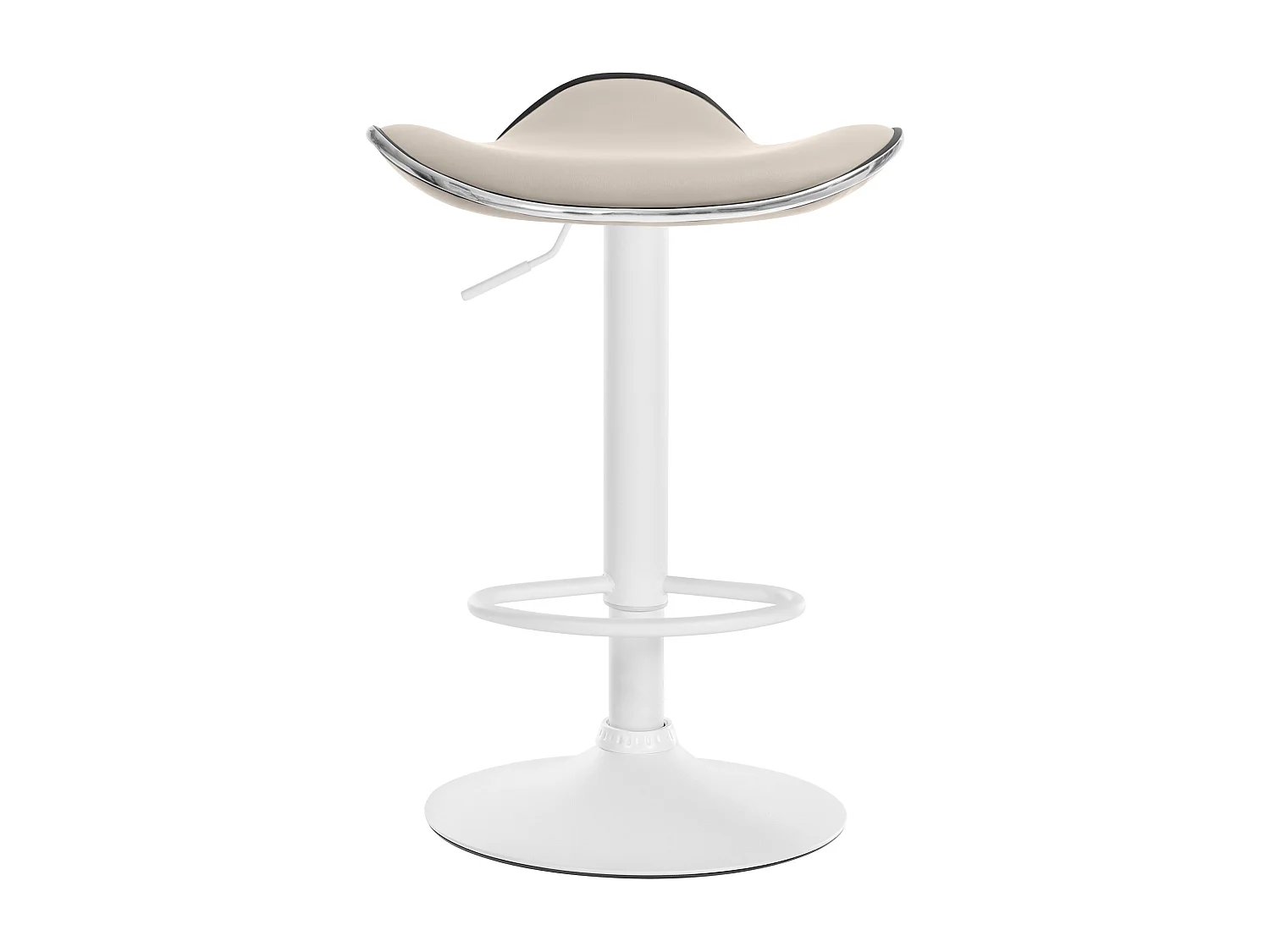 Tabouret de bar - Similicuir - Crème - Shanghai