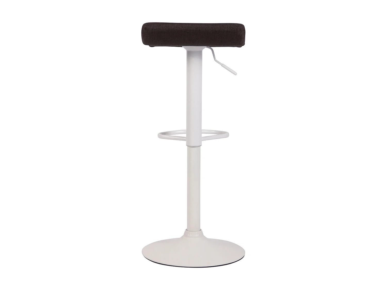 Tabouret de bar - Tissu & Blanc - Gris foncé - Dyn V2