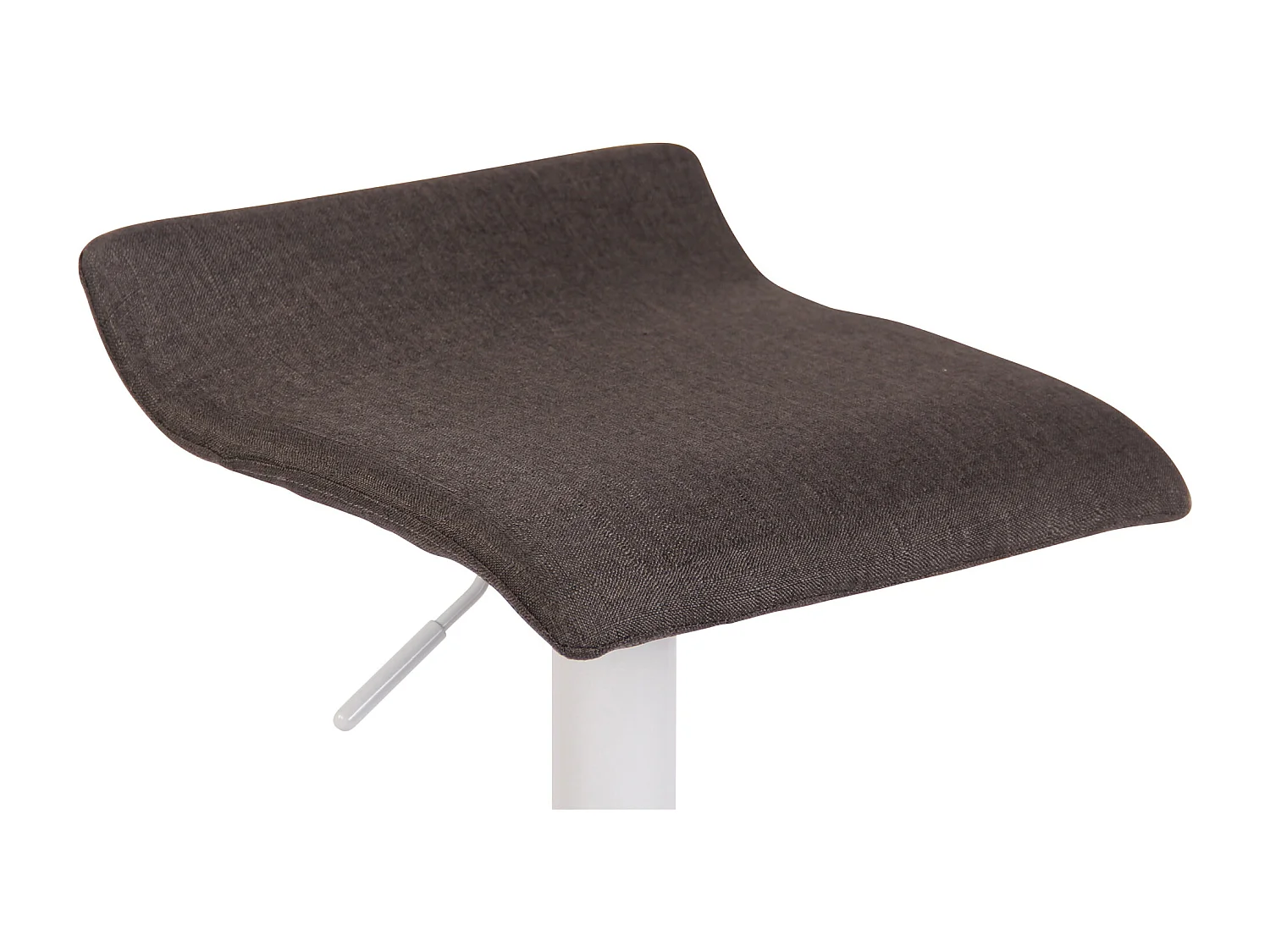 Tabouret de bar - Tissu & Blanc - Gris foncé - Dyn V2