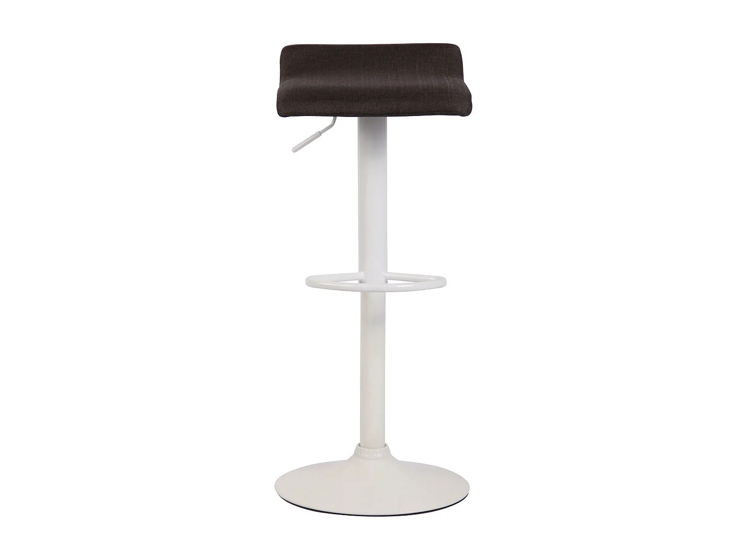 Tabouret de bar - Tissu & Blanc - Gris foncé - Dyn V2