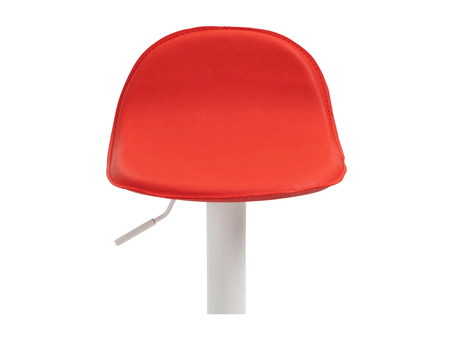 Tabouret de bar - Similicuir & Métal - Rouge - Lana V2