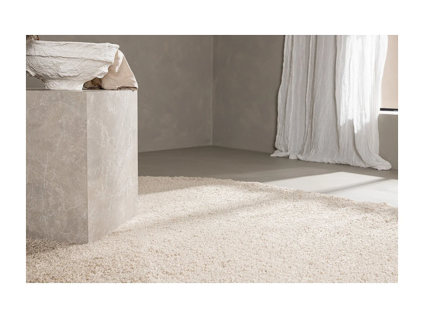 Tapis ovale en tissu épais 340x240cm ETIENNE