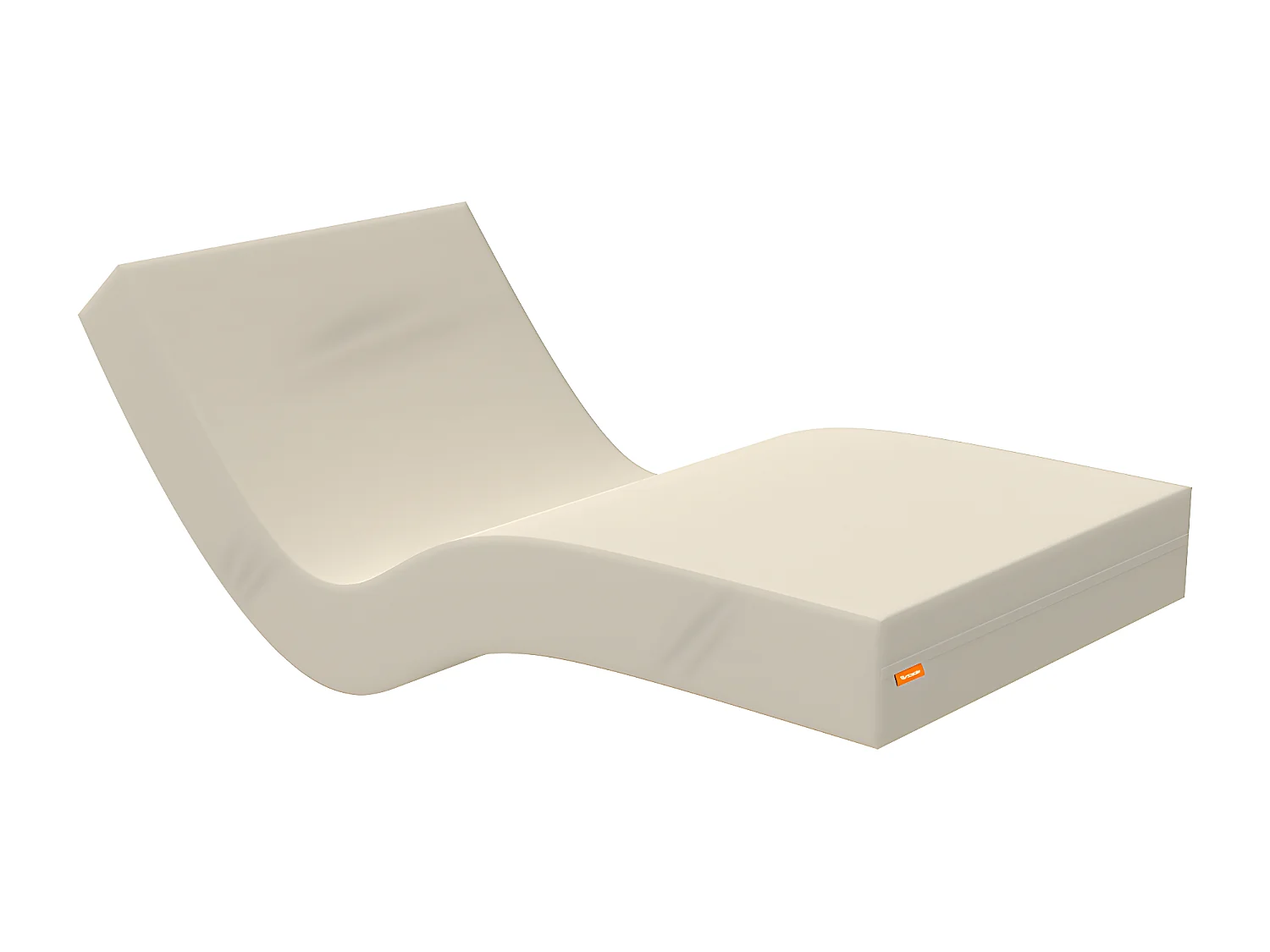 Materasso Geriatrico 90x200 cm flessibile - Sfoderabile, Rivestimento Sanitario impermeabile.