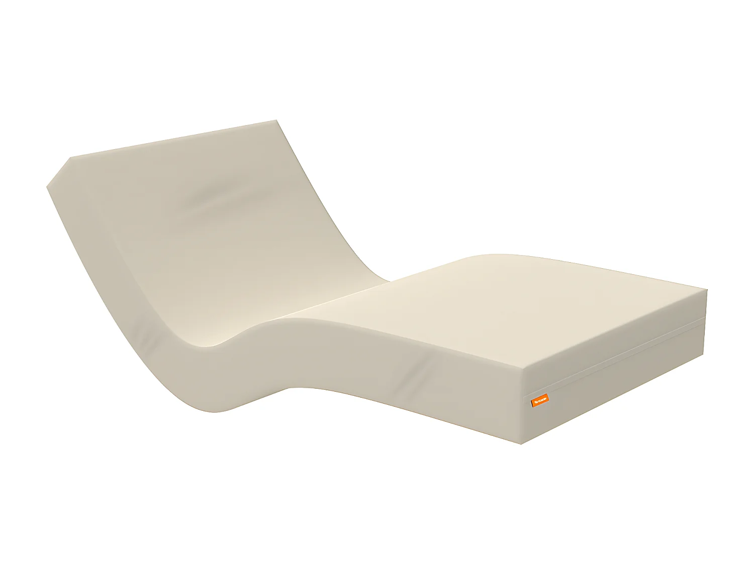 Materasso Geriatrico 80x200 cm flessibile - Sfoderabile, Rivestimento Sanitario impermeabile.