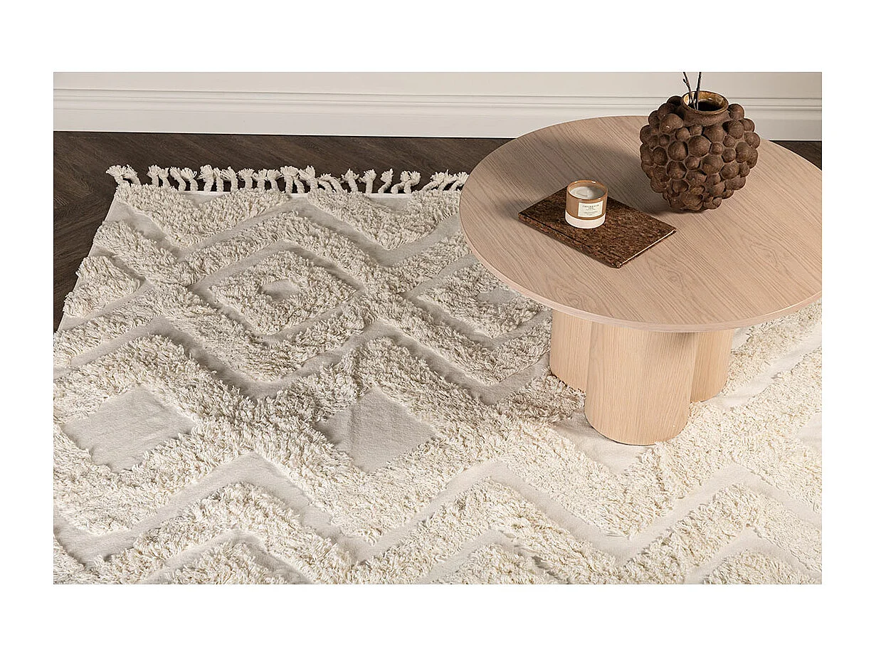 Hilma vloerkleed 300x200cm wit.