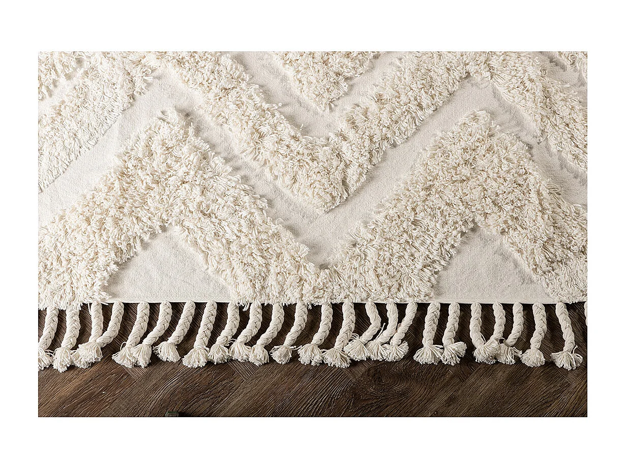 Hilma vloerkleed 300x200cm wit.