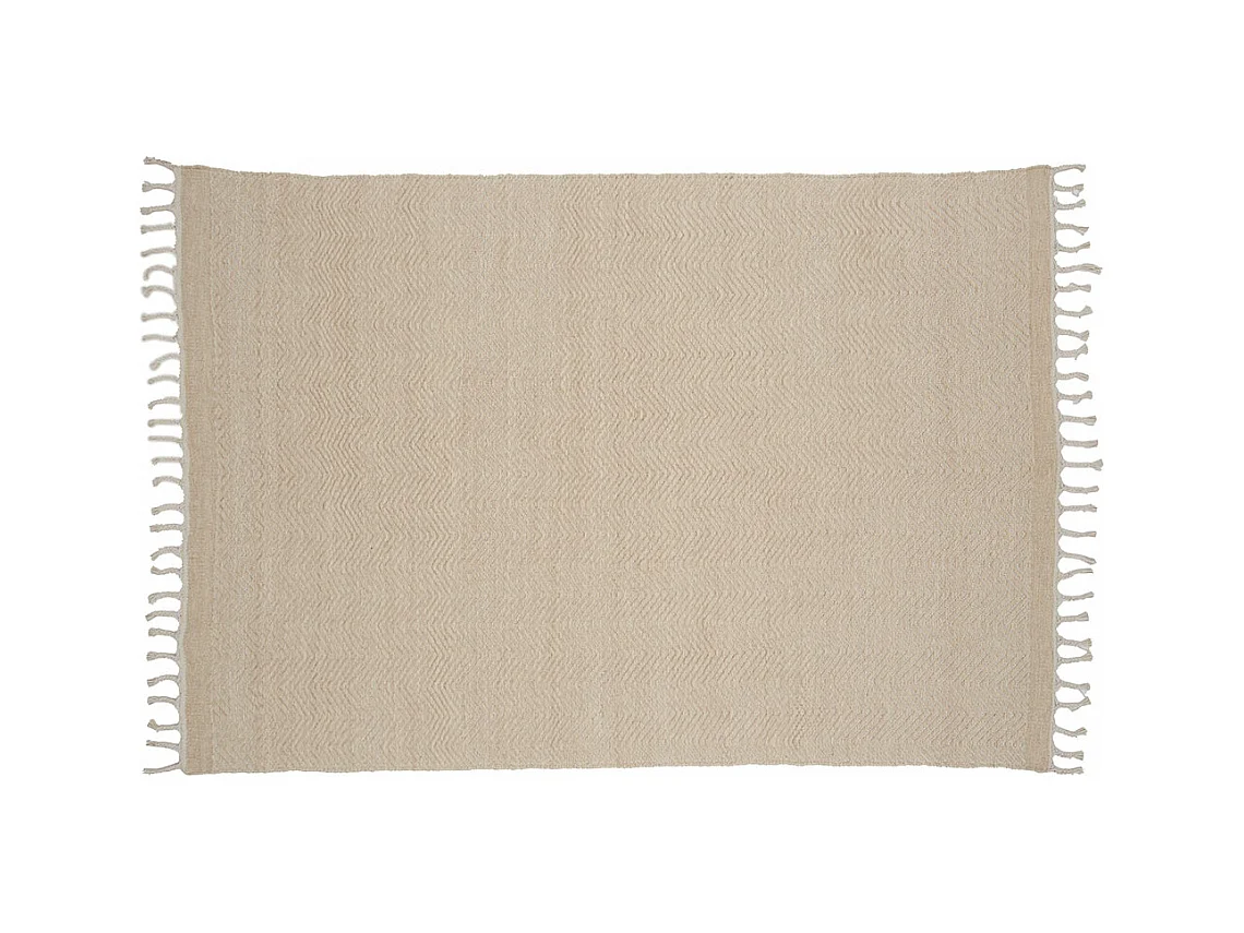 Tapis Déco en Laine "Loke" 203x300cm Beige