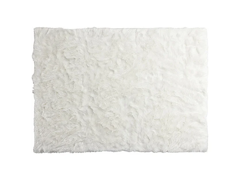 Tapis Imitation Fourrure "Katy" 160x230cm Blanc