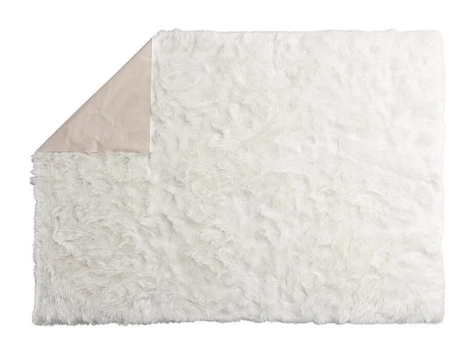 Tapis Imitation Fourrure "Katy" 160x230cm Blanc