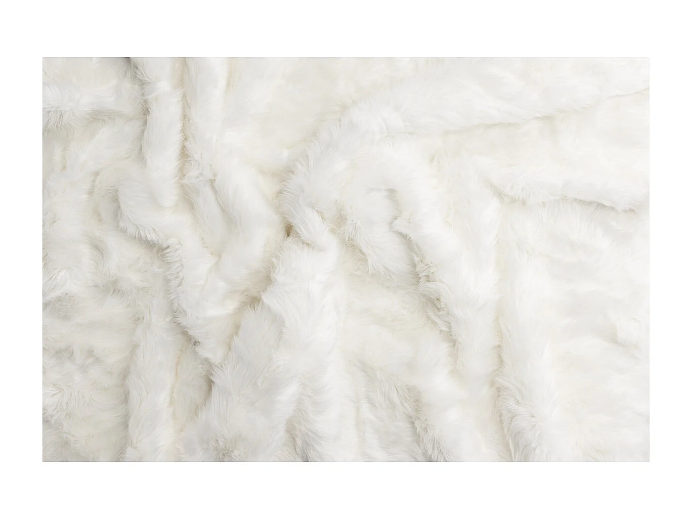 Tapis Imitation Fourrure "Katy" 160x230cm Blanc