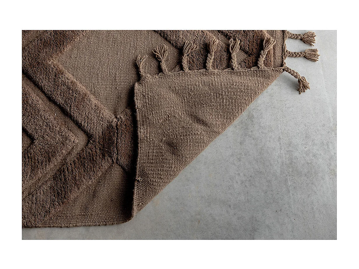 Dahlia Teppich 300x200cm dunkelbraun.