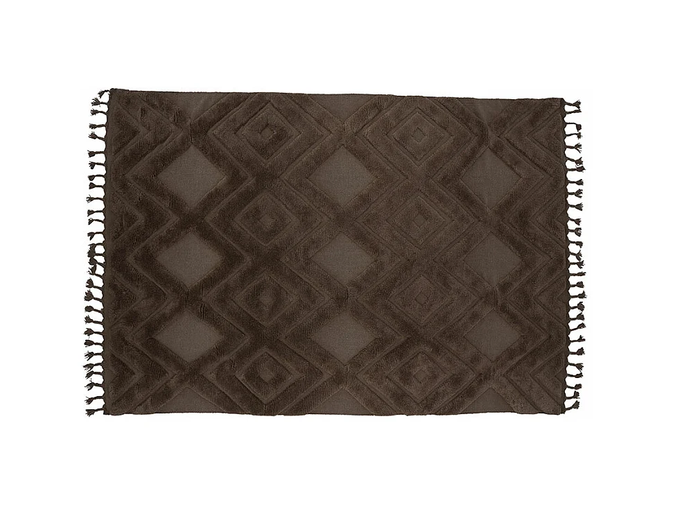 Dahlia vloerkleed 300x200cm donker bruin.