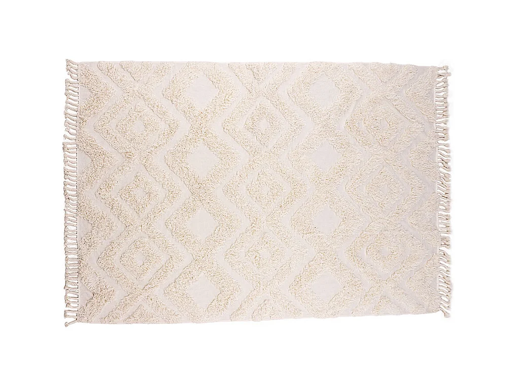 Tapis Déco Tufté "Hilma" 250x350cm Blanc