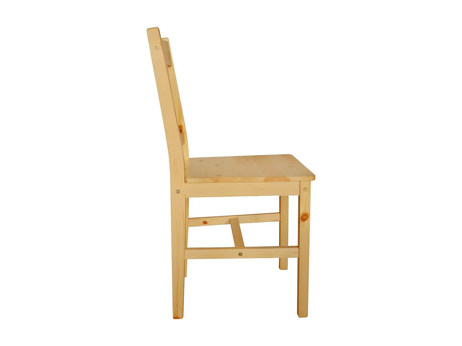 Chaise de cuisine pin massif naturel Dina - Lot de 6