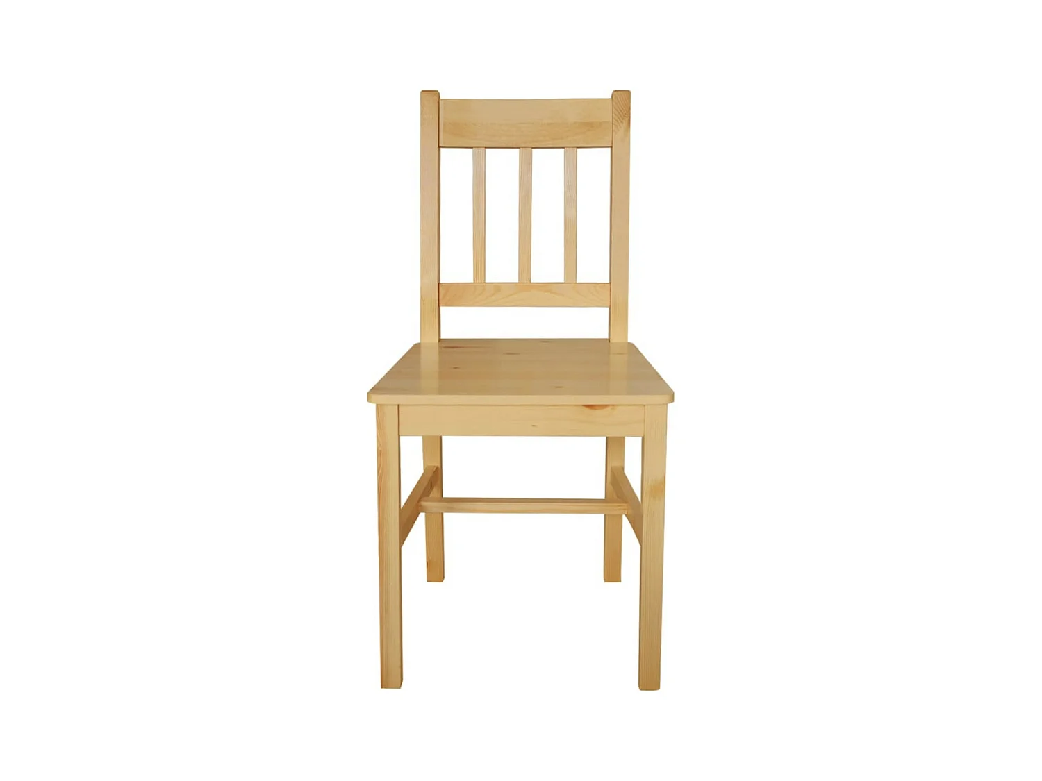 Chaise de cuisine pin massif naturel Dina - Lot de 2