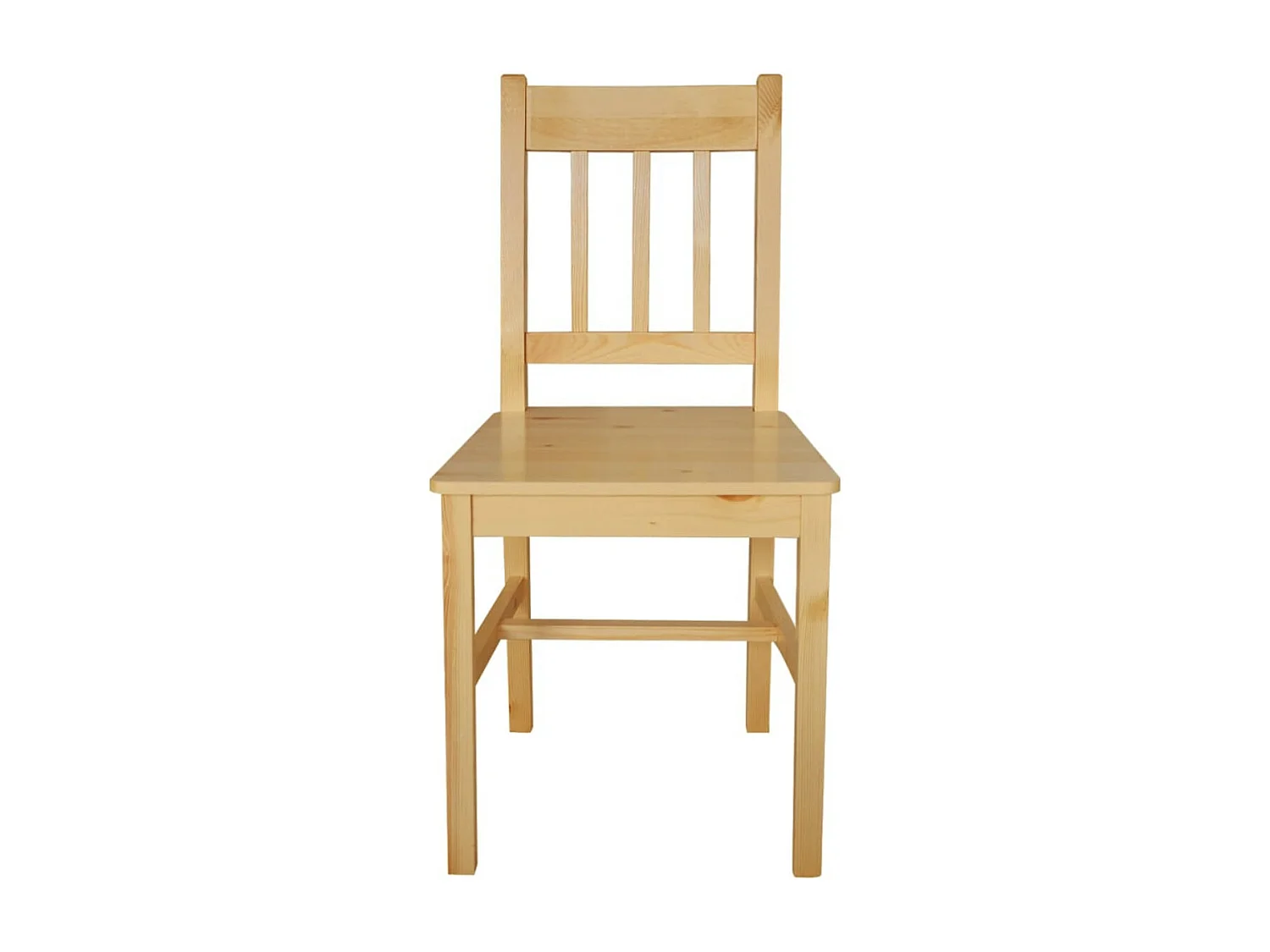 Chaise de cuisine pin massif naturel Dina - Lot de 2