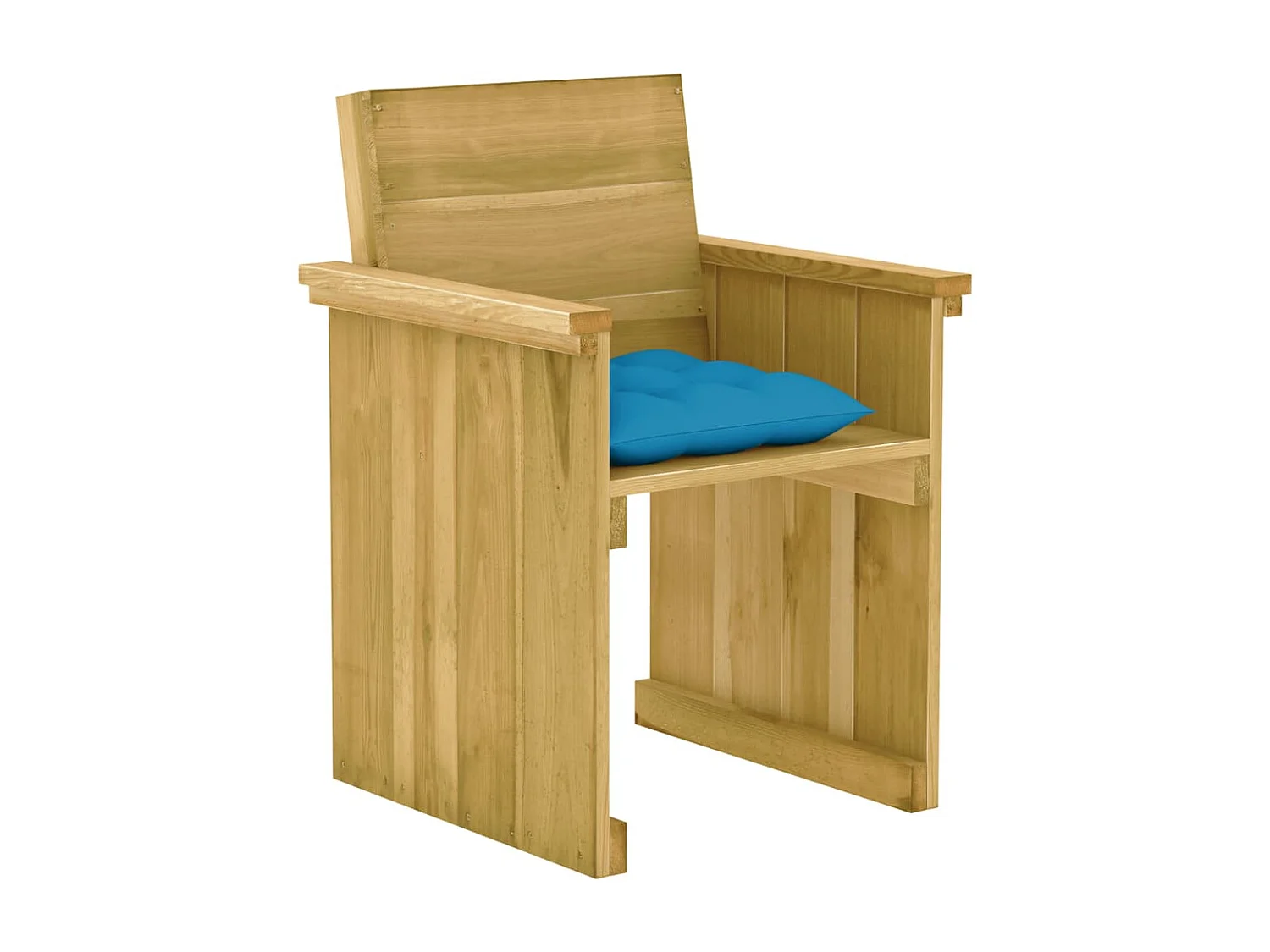 Mobilier à dîner de jardin 7 pcs avec coussins Pin imprégné 6