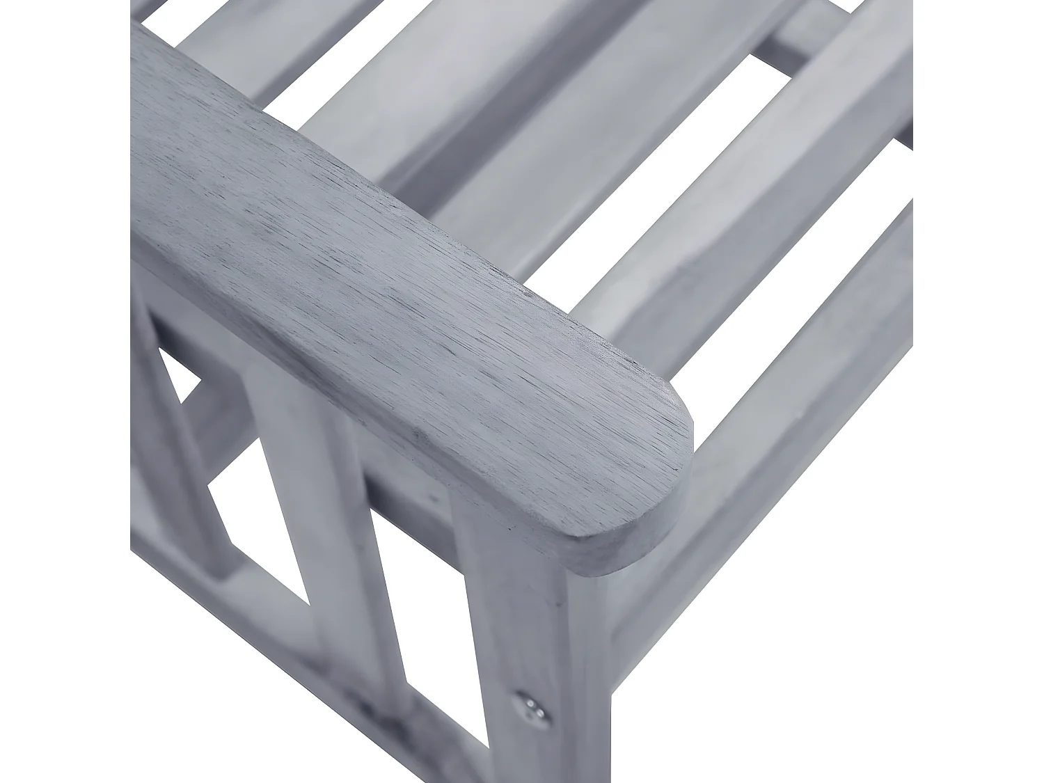 Chaises de jardin avec table à thé et coussins Acacia solide 38