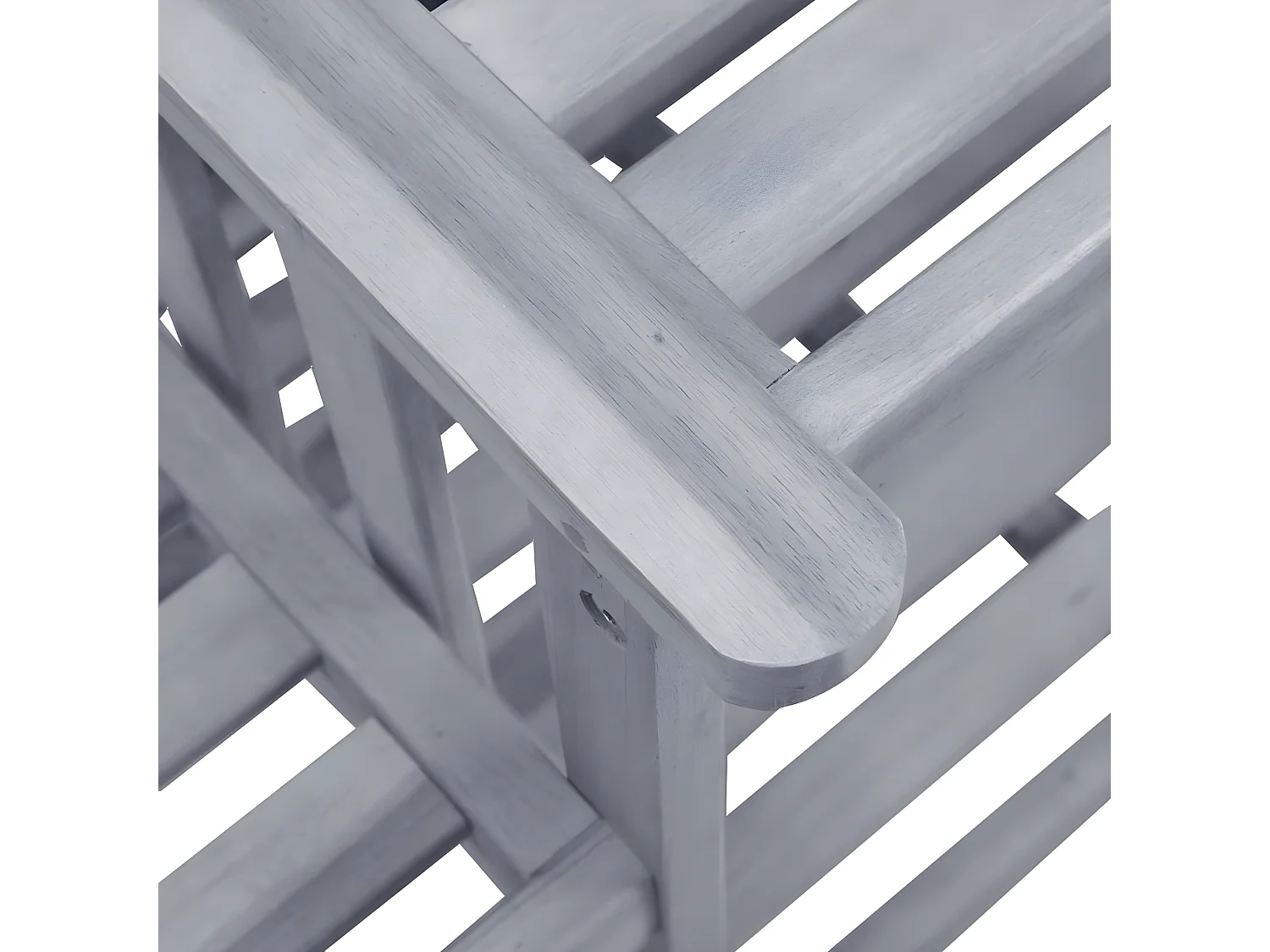 Chaises de jardin avec table à thé et coussins Acacia solide 45